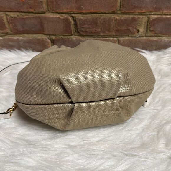 Michael Kors Women's Annie Gold/Tan Messenger Shoulder Bag - Picture 8 of 12